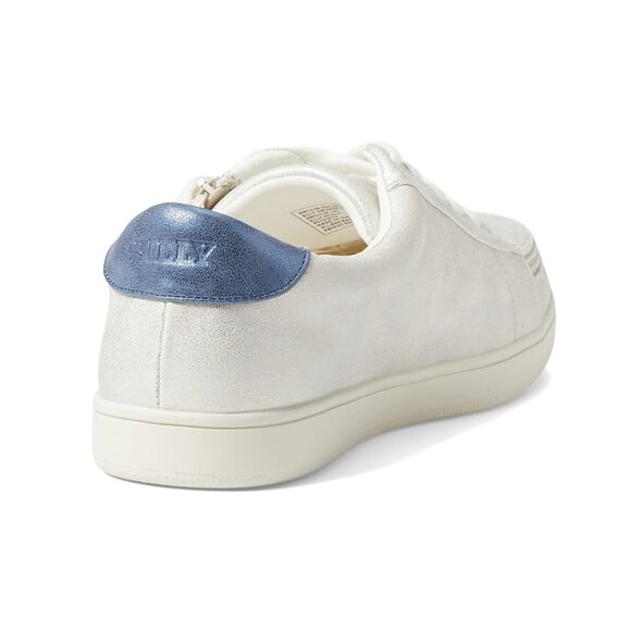 New No Box Billys' Footwear Women's Zip Up Adaptive Sneaker II Silver 8W BY361 - Picture 5 of 6